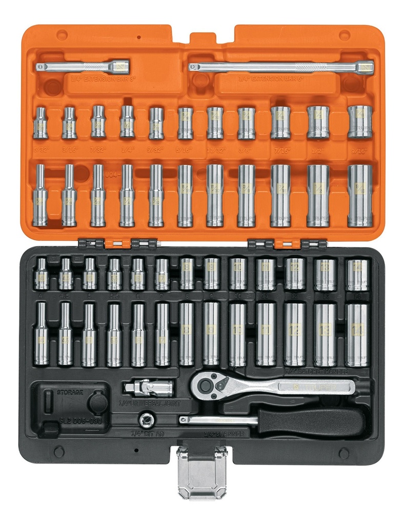 [TR-JD-1/4X54MP] Juego Autocle 1/4'' 54 Piezas Truper 102388