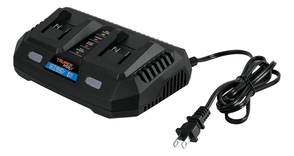 [TR-MAX-CA2] Cargador Dual Baterias Ion Litio 20 V Truper 102492