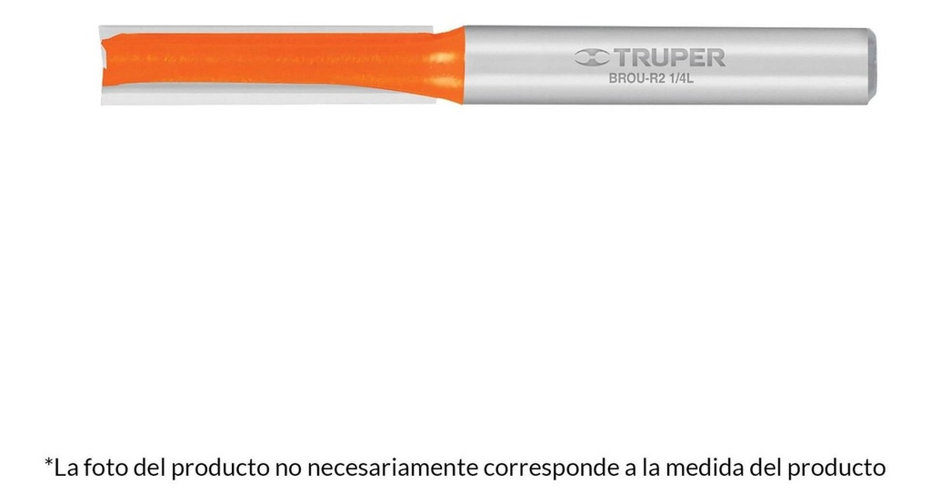 Broca Router Recta 2 Filos 3/8' X 1' Truper 11455