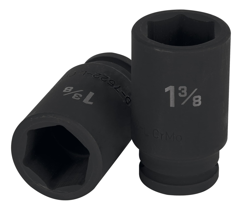 [TR-D-7522-L] Dado 3/4" 6 Puntas Impacto Largo 1-3/8" Truper 12440