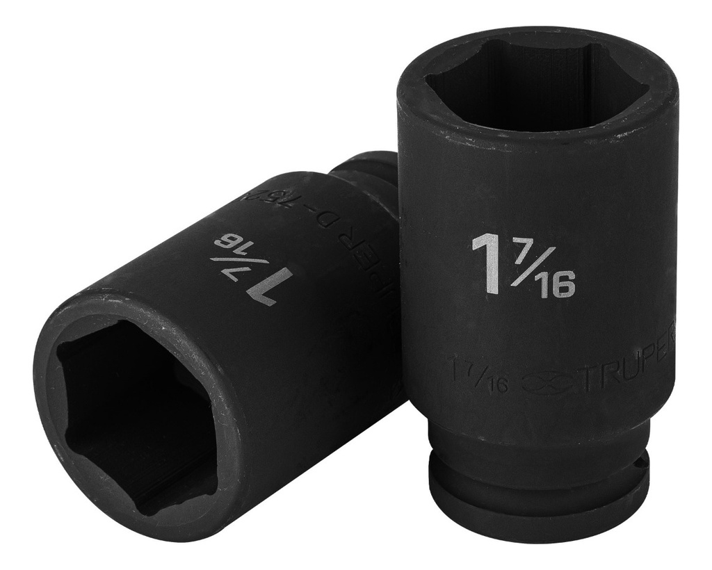 [TR-D-7523-L] Dado 3/4" 6 Puntas Impacto Largo 1-7/16" Truper 12441