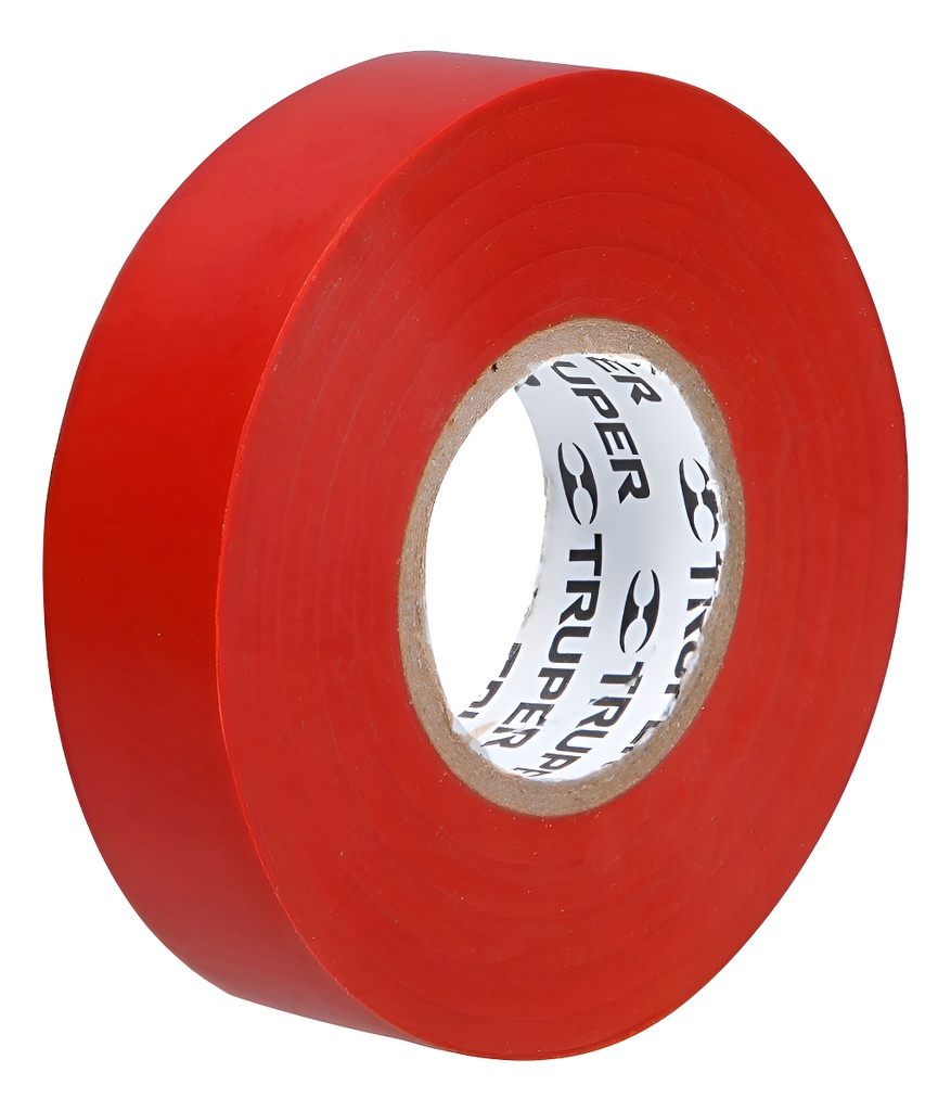 [TR-M-33R] Cinta Aislar 19 Mm X 18 Mt Rojo Truper 12504 Rojo