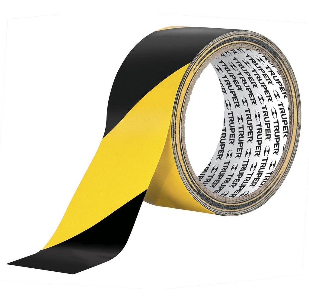 Cinta Señalizacion Amarillo-negro 18 Mt Truper 12597