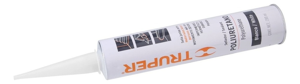 Sellador Poliuretano Blanco 280 Ml Truper 12906