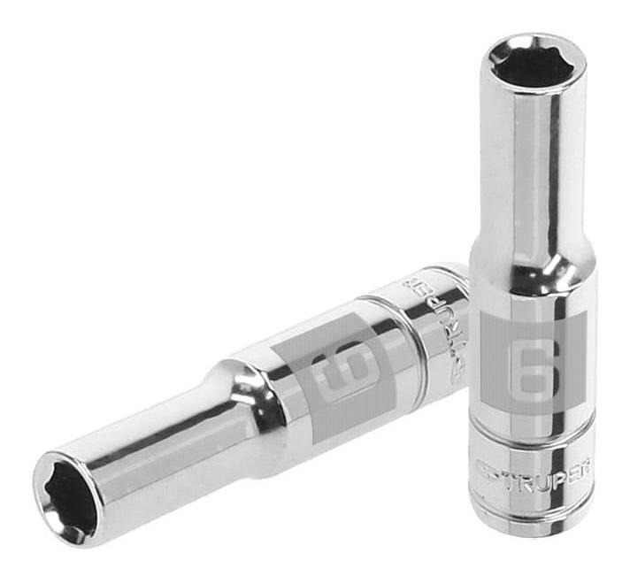 [TR-D-1406-LM] Dado 1/4" 6 Puntas Milimetrico Largo 6 Mm Truper 13200