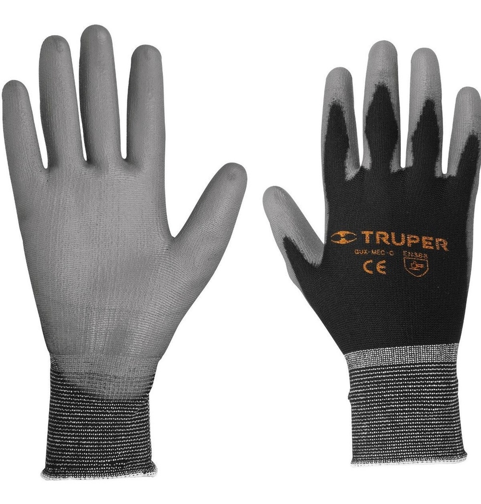 [TR-GU-111] Guantes Nylon Rec. Poliuretano Chico Truper 13290