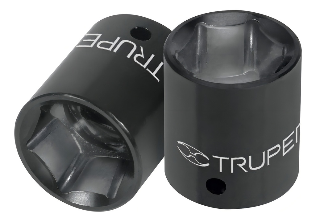 [TR-D-7418-H] Dado 1/2" 6 Puntas Impacto 9/16" Truper 13378 Color Negro