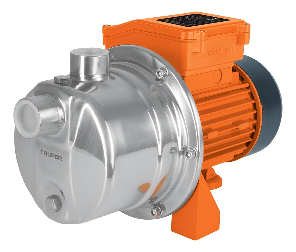 [TR-BOAJ-1/2I] Bomba Agua Tipo Jet 1/2 Hp Cab. Acero Truper 13555 Naranja Oscuro 60 Hz