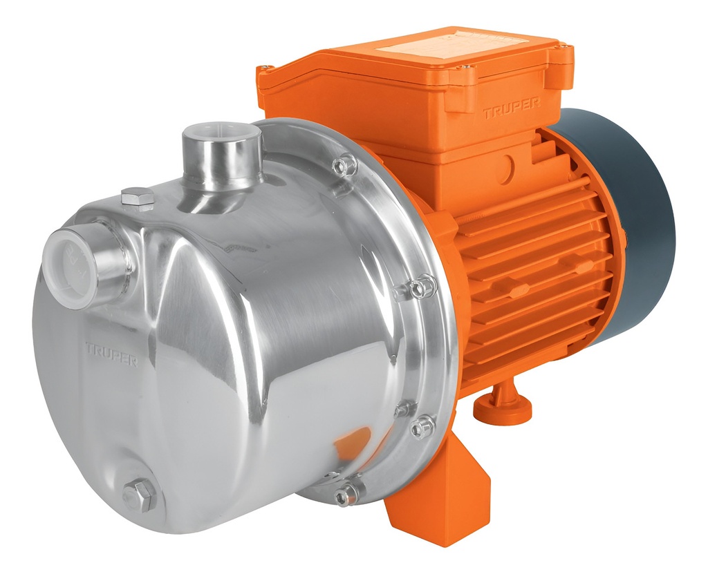 Bomba Agua Tipo Jet 3/4 Hp Cab. Acero Truper 13557 Naranja Oscuro 60 Hz Bifásica
