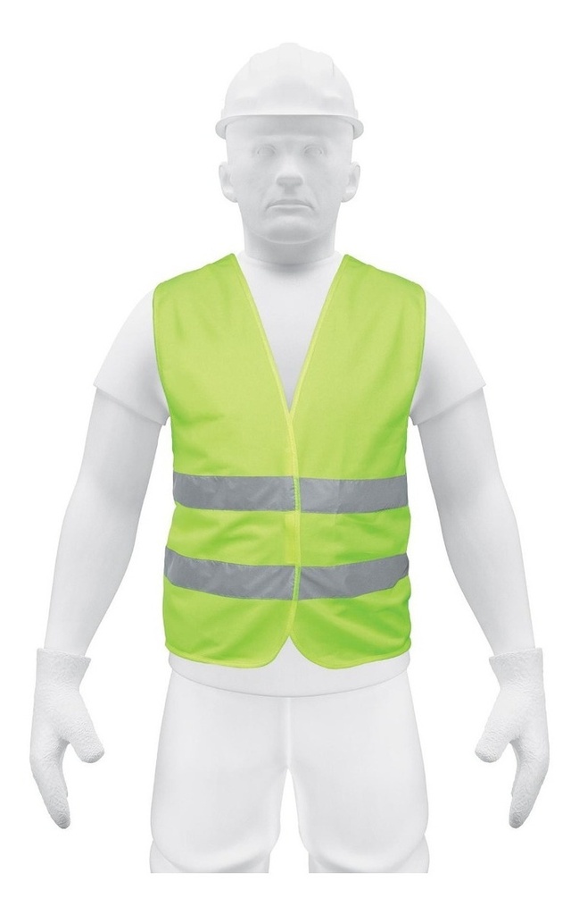 Chaleco Cintas Plateadas Verde Truper 14425