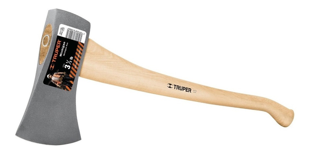 [TR-HM-3-1/2M] Hacha Michigan 3-1/2 Lb Madera 36" Truper 14958
