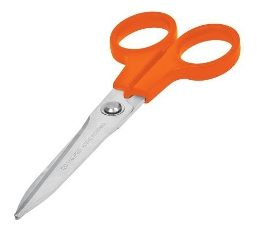 [TR-TIOF-8] Tijera Oficina Ace. Inox. 8" Truper 18485