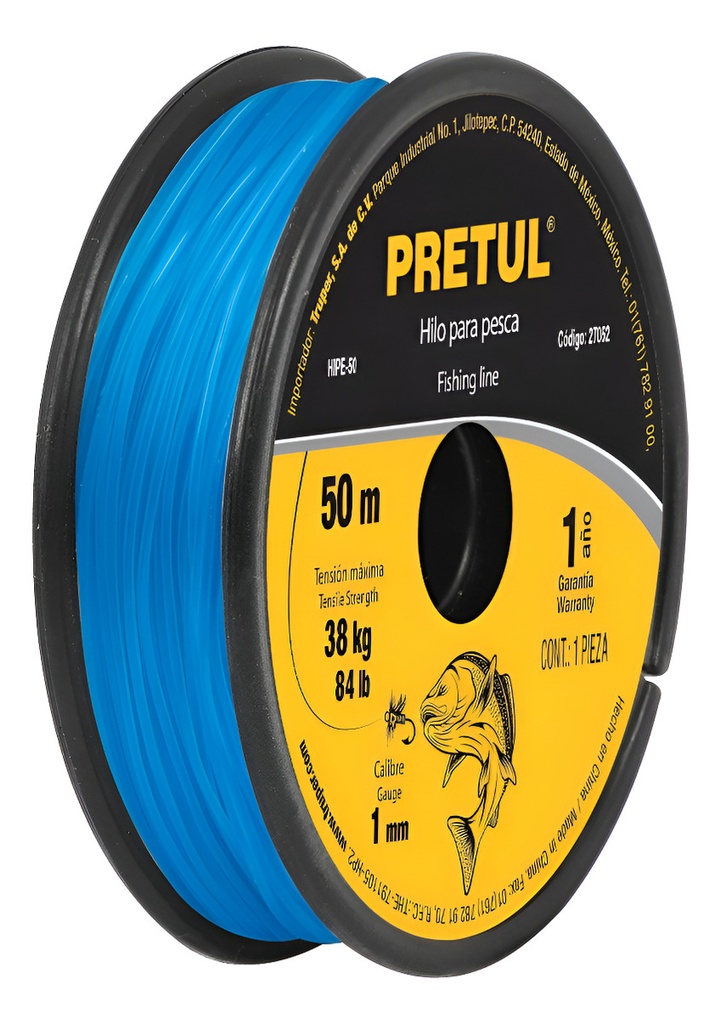 Hilo Para Pesca 0.7 Mm 100 Mt Truper 27064 Azul