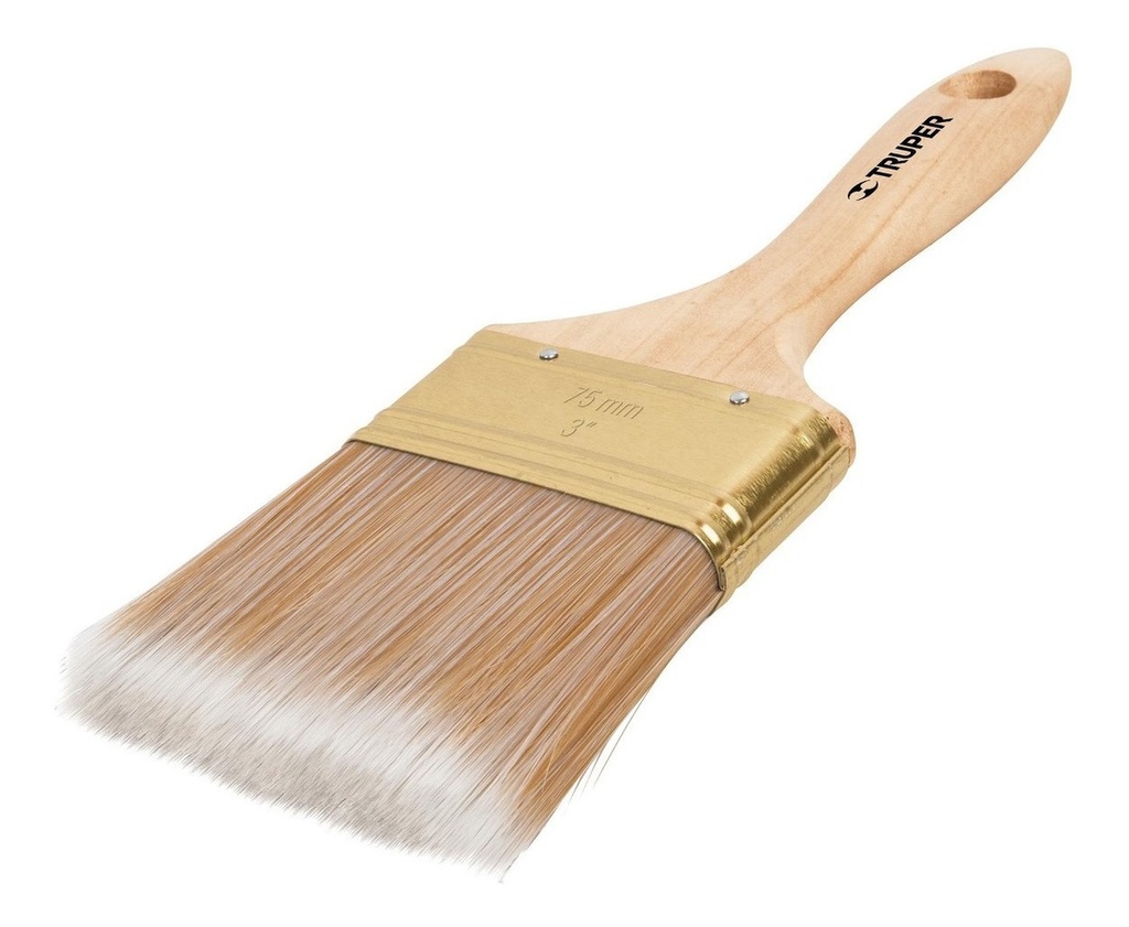 [TR-BRT-2-1/2S] Brocha Madera Corte Recto 2-1/2''  Truper 13345