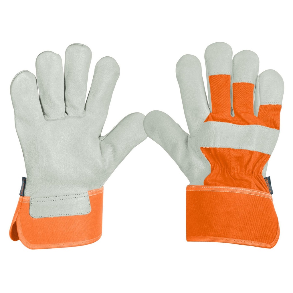 [TR-GU-255] Guantes Piel De Res / Loneta Truper 17051