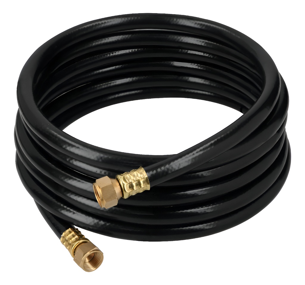 [TR-MGAN-40] Manguera Flexible Negra Pvc 3/8 250 Psi 4m Foset 40078 Color Negro