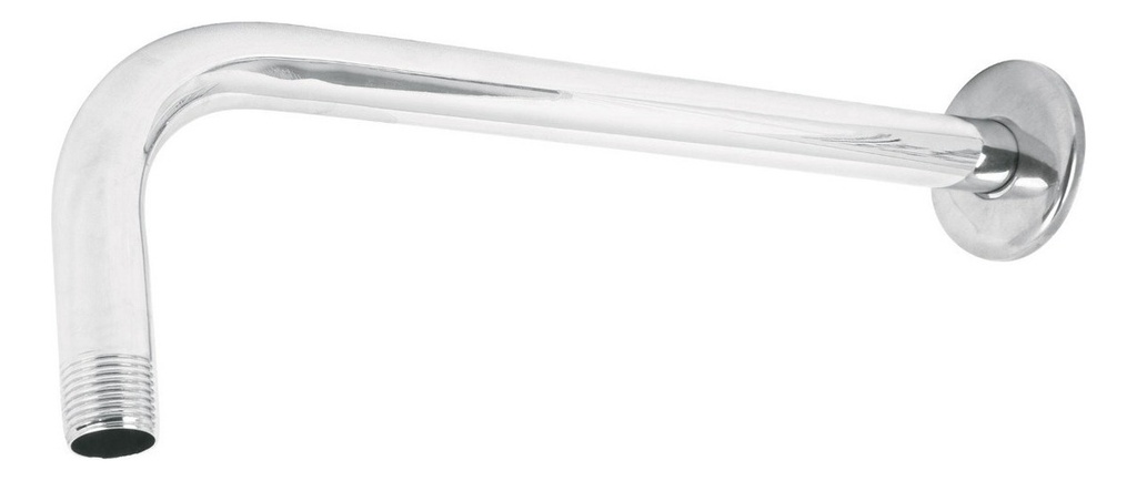 [TR-BCH-600] Brazo Y Chapeton P/pared Aqua Foset 44506 Plateado