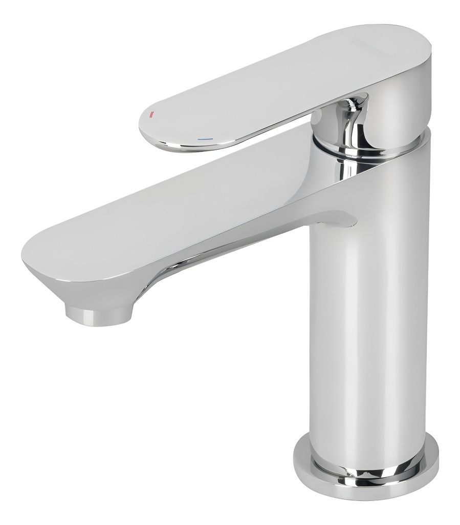 [TR-RIM-45] Monomando Cromo Cuello Corto Para Lavabo Foset Riviera 45190