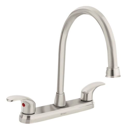 Mezcladora Aqua 8'' Palanca Satin Cuello Largo Foset 45624