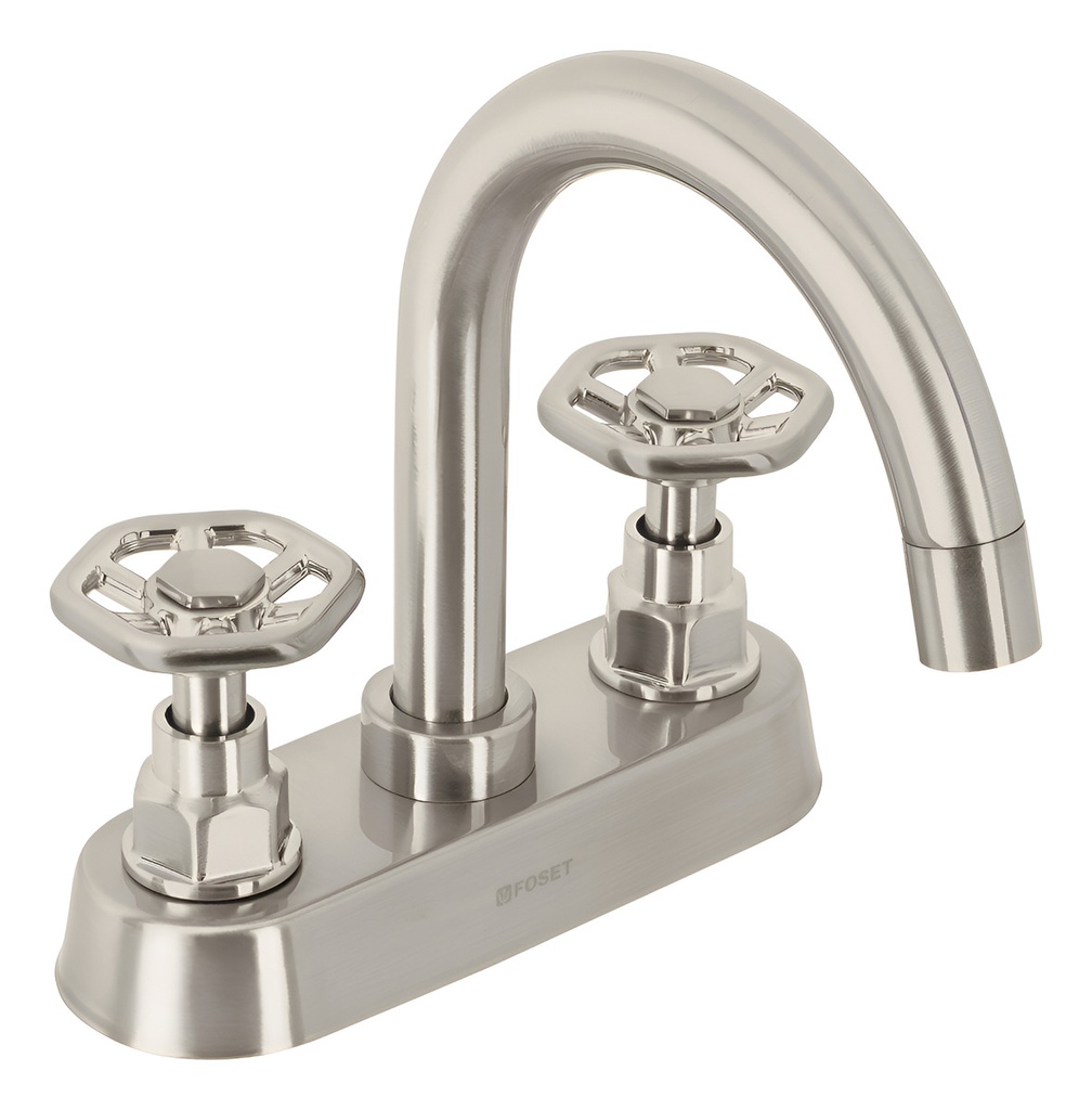 [TR-TBM-61N] Mezcladora 4'' Tubig Cuello Corto Satin Volante Foset 46754 Gris Satin