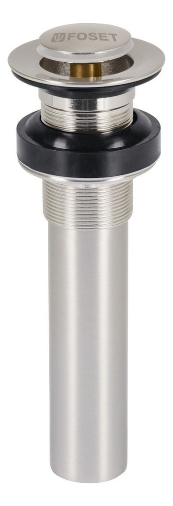 [TR-CE-206SN] Contra Lavabo Sist. Push Sin. Reb. Satin Foset 47038 Plateado Truper