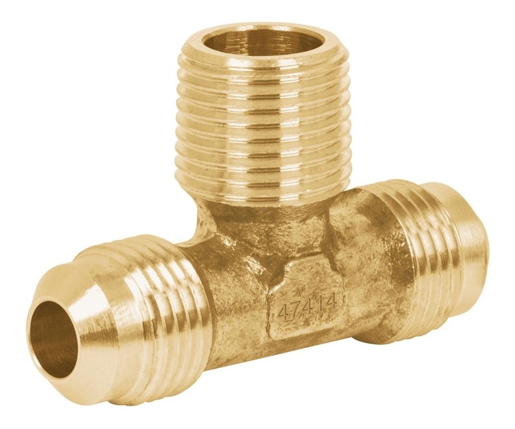 [TR-CLG-711] Tee Terminal Centro 3/8'' Para Gas Foset 47414