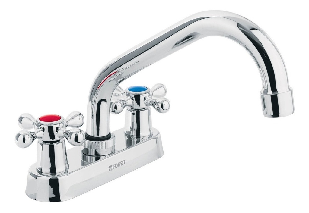 [TR-M-070E] Mezcladora P/lavabo Manerales Cruceta C Tubular Foset 47688 Truper