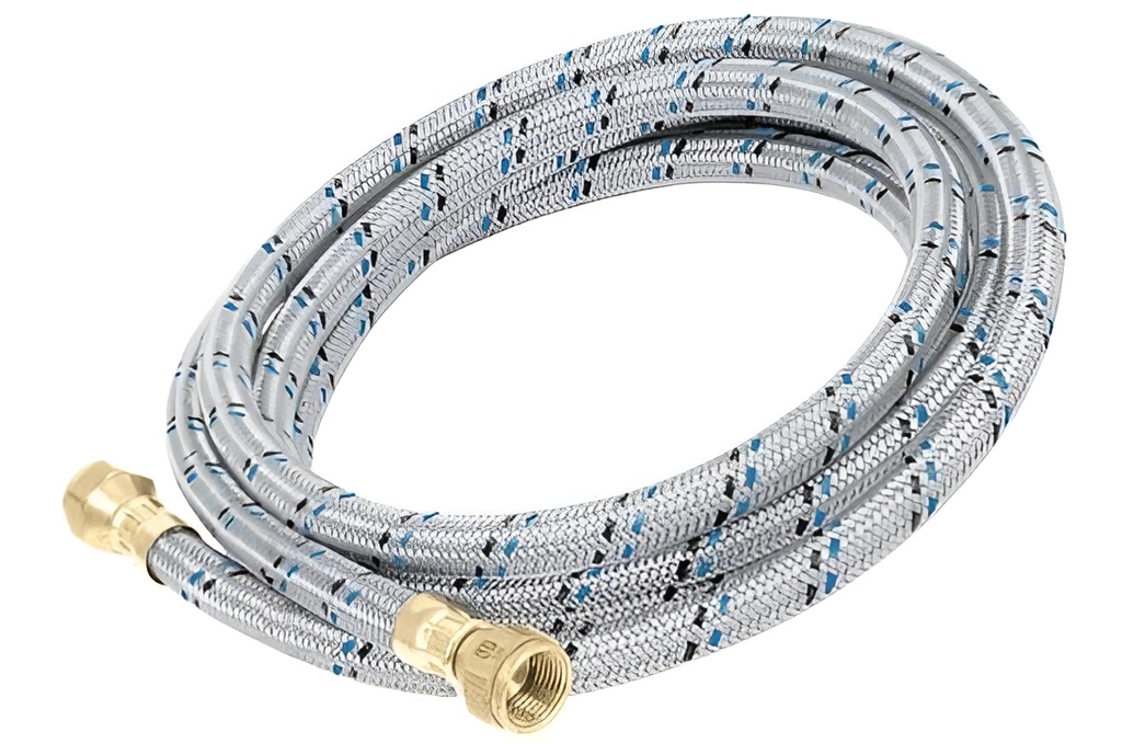 [TR-FGA-40] Manguera Aluminio Gas 3/8" X 3/8" 4 Mt Foset 49142 Color Blanco Truper