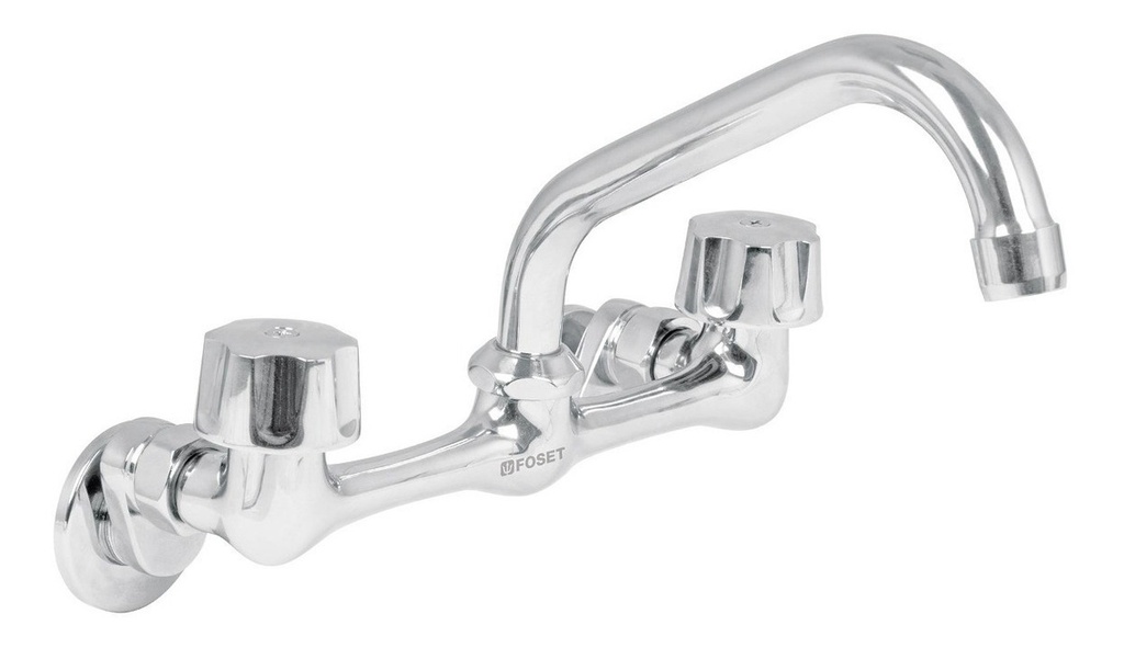 Mezcladora Fregadero 8 A La Pared Foset 49447 Cromado Truper