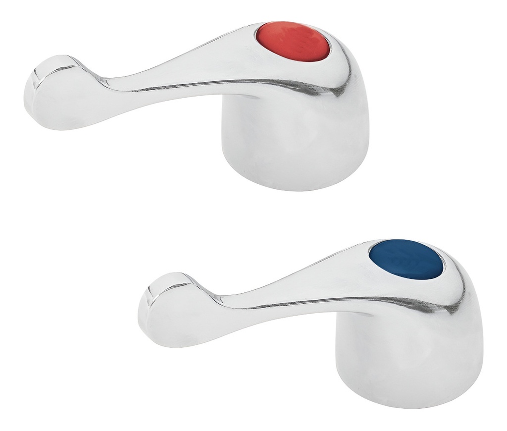 [TR-MM-700] Manerales Zamac Palanca 2 Pz Foset 49455 Acabado Cromado Color Plateado