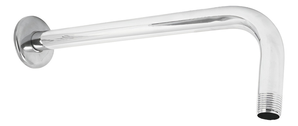 Brazo Y Chapeton Para Pared Cromado Foset 49471 Plateado Truper