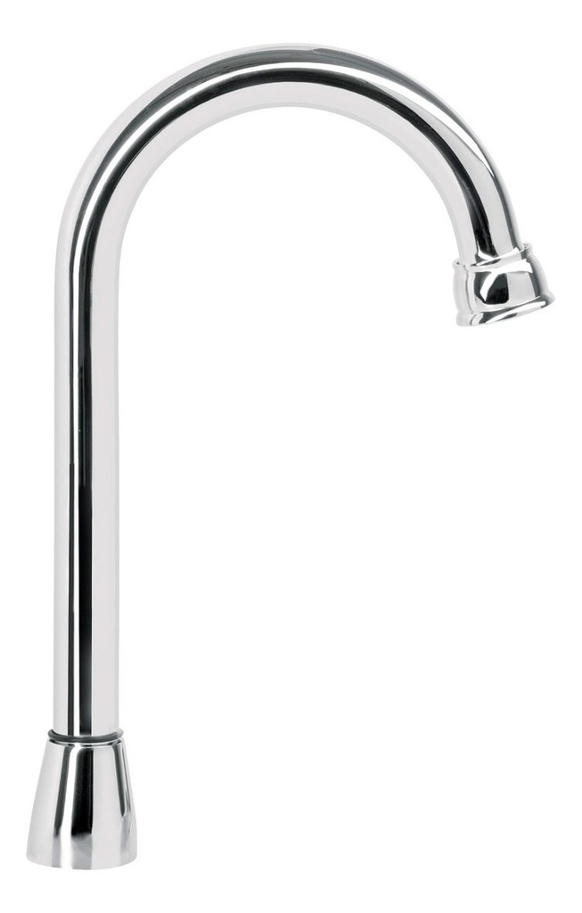 Cuello Lavabo T. Bar Acero Inoxidable Foset 49790 Acabado Cromado Color Plateado