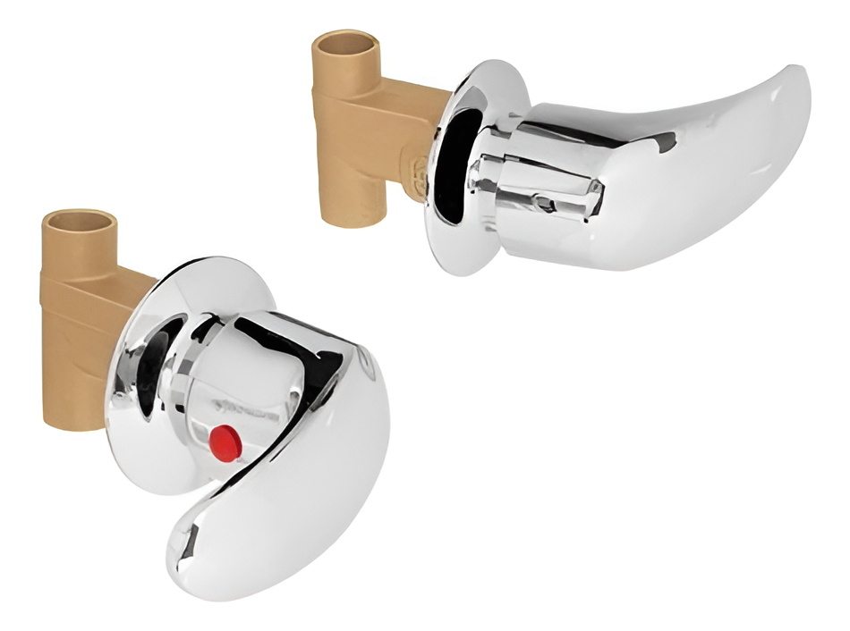 [TR-AQE-662] Juego Llaves Empotrar Soldable Manerales Palanca Foset 49799 Cromado