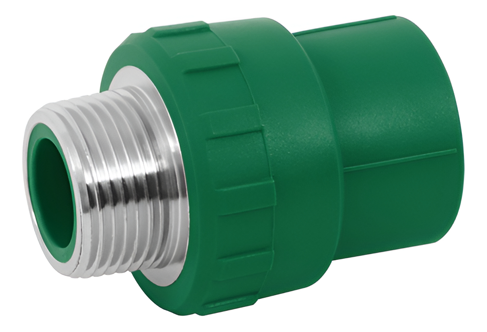 [TR-CV-613] Adaptador Macho Ppr 1' Foset 49881 Color Verde