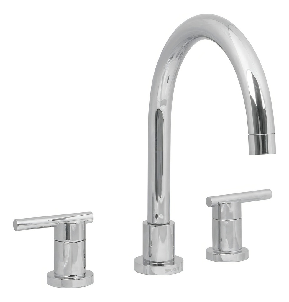 Mezcladora Para Fregadero Cuello Alto Element Plateado Truper