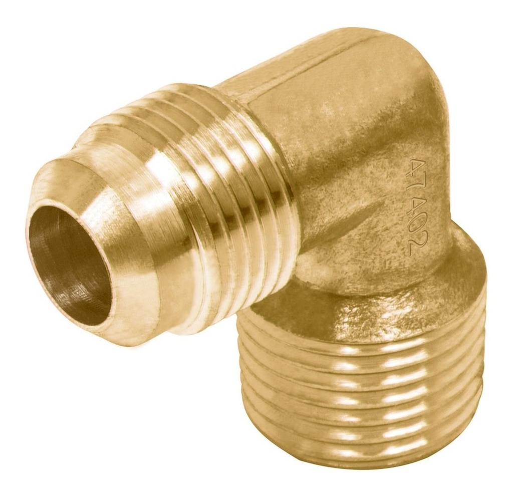 [TR-CLG-513] Codo Terminal 90º 1/2'' X 1/2'' Para Gas Foset 47402