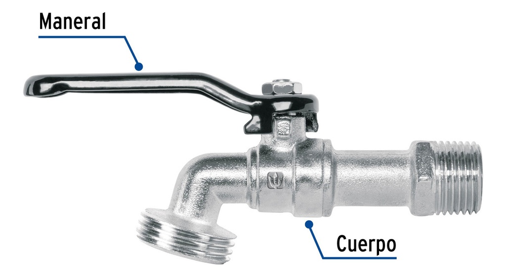 [TR-LLE-110ZS] Llave Zinc 1/2 110 G S/adaptador Basic Salida 3/4 Foset Truper