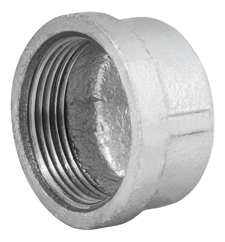 Tapón Capa, Acero Galvanizado, 1-1/4' Foset 48786 Color Gris