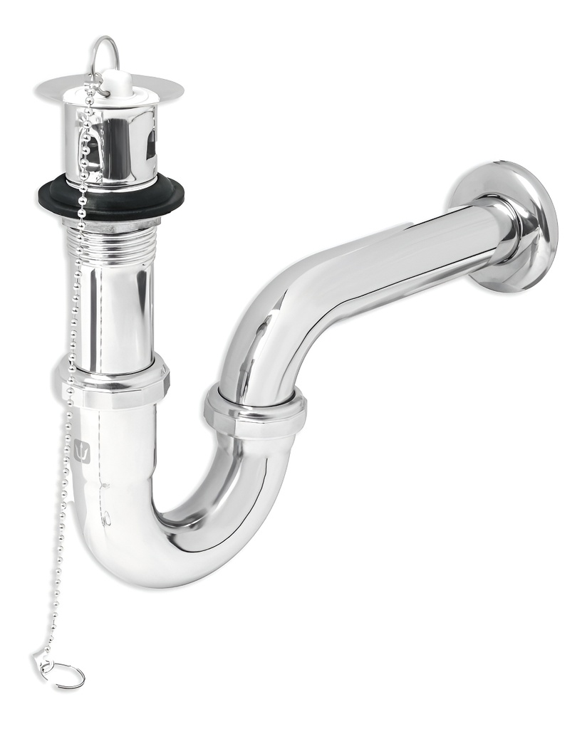 [TR-CE-207] Foset Basic Ce-207 Cespol Lavabo 1-1/4' Laton Cromado 49335 Color Plateado