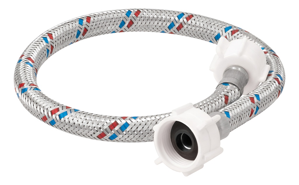 Manguera W.c. Plastico 1/2" X 7/8" 50 Cm Foset 49769 Color Gris Truper