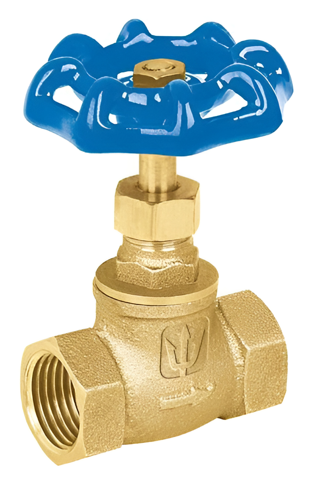 Valvula Globo Roscable 1/2" Foset 49038 Dorado Oscuro Mate Truper