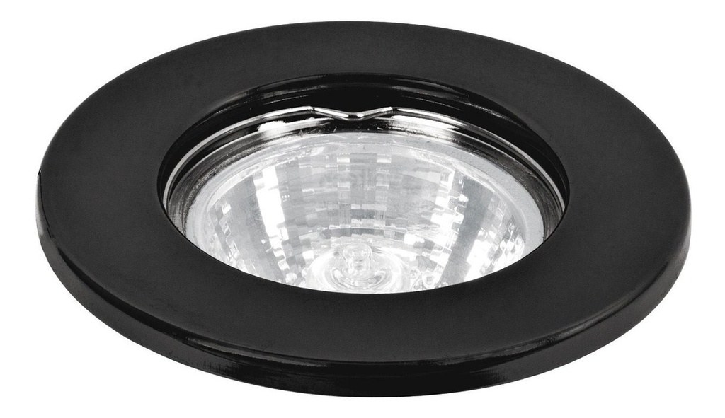 Luminario Empotrado Fijo Negro Para Mr16 Volteck 46613 Truper