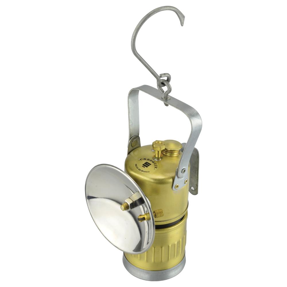 [GM-14LAMPAR042SM] Lámpara de Carburo con Reflector Cromado 108mm | 8h de Autonomía