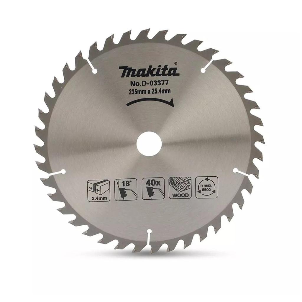 Sierra para Madera 9-1/4 Pulgadas 40 Dientes - D03377 Makita