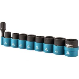 [CM-615] Dados Impacto Con Adaptador De 3/8 A 1/4 Hex Makita B54651