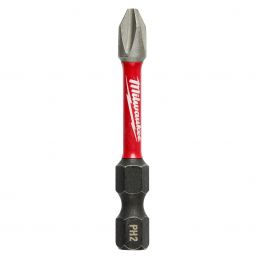 Puntas PH2 Phillips Shockwave para impacto de 2" 25 Pzs 48-32-4762 Milwaukee