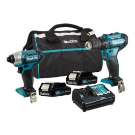 Combo Atornillador + Rotomartillo Inalámbrico 18V Makita CLX228 2pz