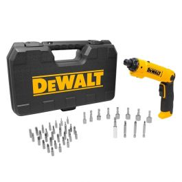 Taladro Atornillador 8V DeWalt DCF008 con 45 Accesorios Inalámbrico