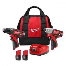 Combo Taladro + Atornillador 12V Milwaukee 2494-22 Inalámbrico