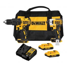 Combo Taladro Percutor 1/2" + Atornillador 1/4" DeWalt DCD796